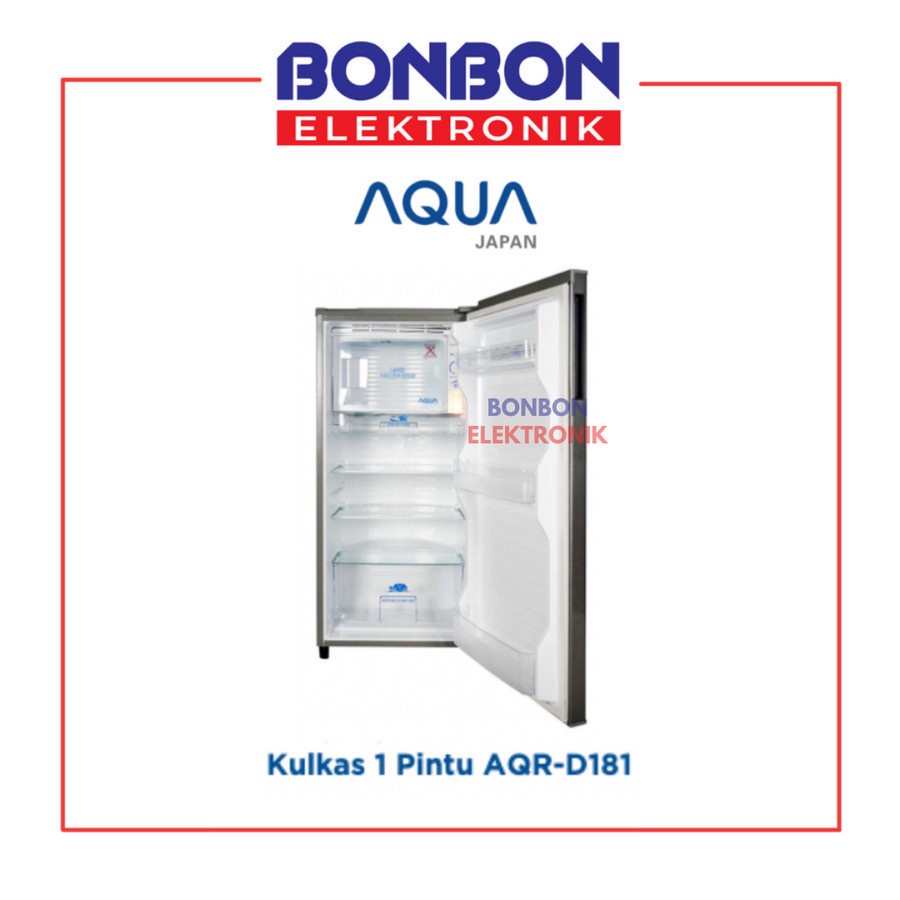 AQUA Kulkas 1 Pintu AQR-D181(LS) / AQR-D181LS / AQRD 181 / AQRD 185