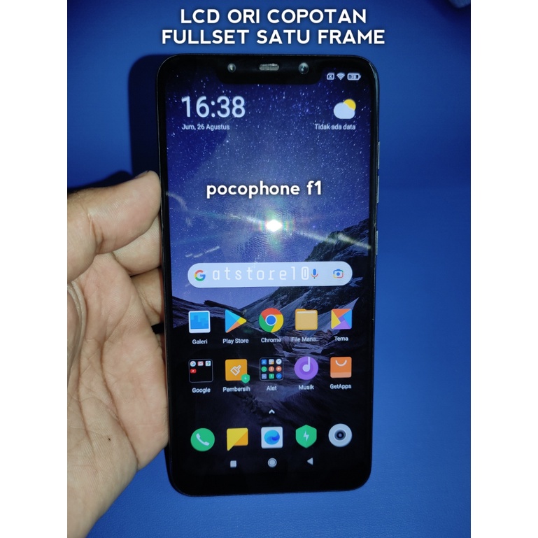 Lcd Fullset Touchscreen Satu Frame Xiaomi Poco Pocophone F1 Original Copotan Cabutan