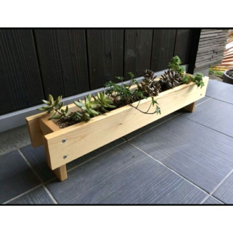 RAK POT KAYU SEKULEN/POT KAYU MINI/POT KAYU