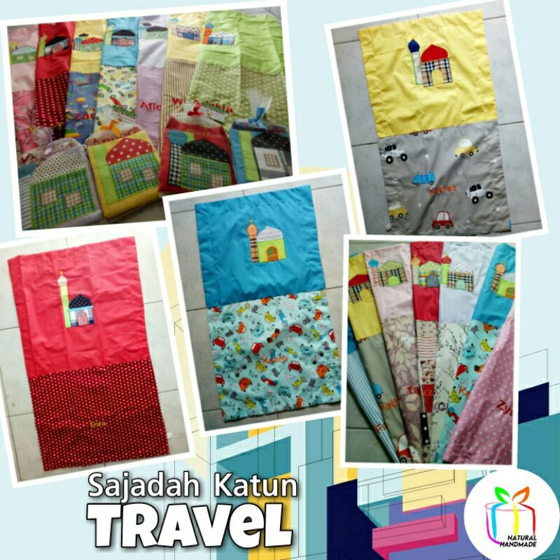 

Sajadah Travel Katun Aplikasi Custom - Goodie Bag Ultah, Persiapan Ramadan, Khitanan