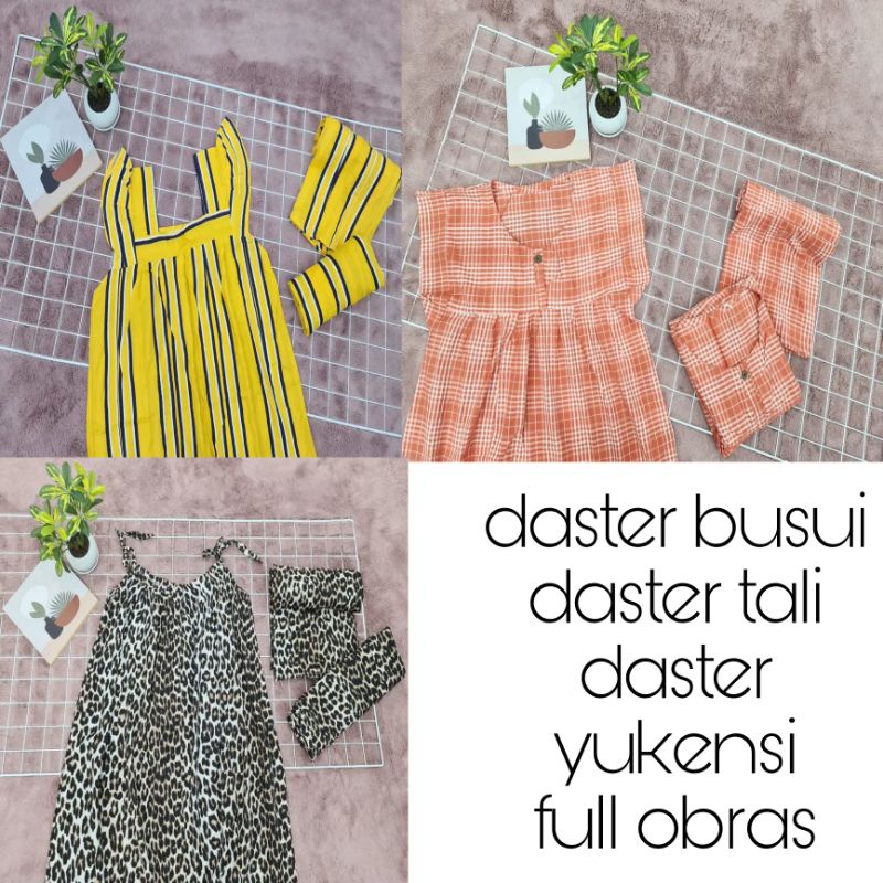 daster busui full obras daster tali yukensi sambung perca sisa konveksi bagus adem nyaman daster har