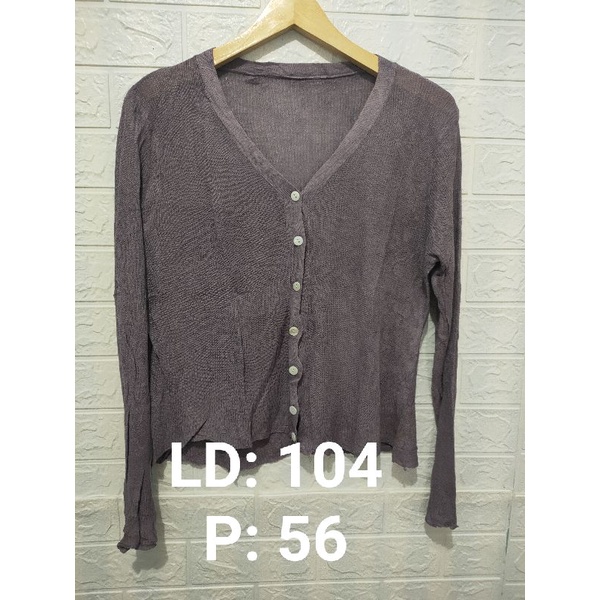 Thrift Cardigan Rajut dan Atasan Wanita (Preloved) (008)-05