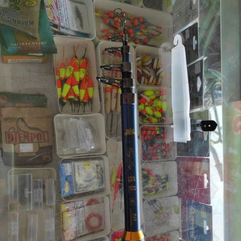 Stik pancing MENG LENG 240 bahan 98% carbon