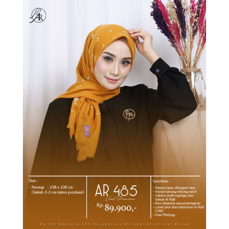 Jual HIJAB ARRAFI SEGI EMPAT AR 485 JILBAB SEGIEMPAT MOTIF TERBARU 2021