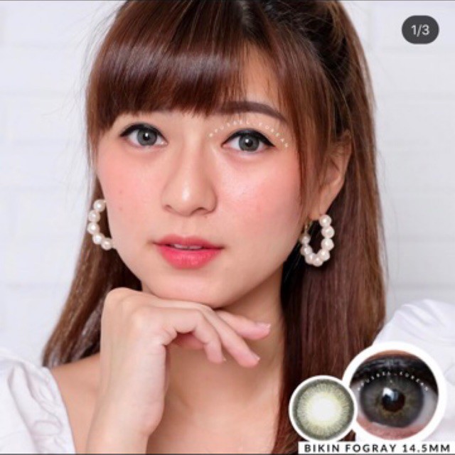 Bikini choco fogray &amp; blue softlens original korea