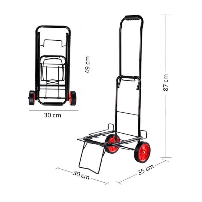 Troley troli lipat bawa aqua galon dan gas trolley barang serbaguna