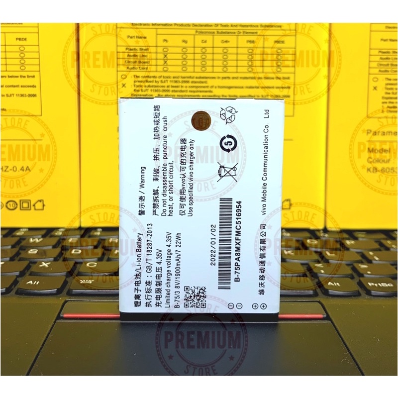 Baterai Batre Battery Hp Vivo Y31, Y28, B77 new 100%