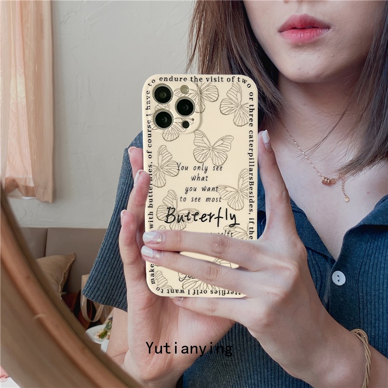 Butterfly Case Motif Kupu-Kupu Untuk Oppo A57 2022 Reno 7 A76 A12 A16 A15 A15S A5s A9 A5 A53 A31 2020 A96 A36 A54 A52 A72 A92 A7 A95 A3s Reno 4f 5F 6f 5F