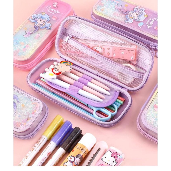 

Tempat Pensil Anak Sekolah Glitter Korea Kawaii Kotak Pensil Unik 004