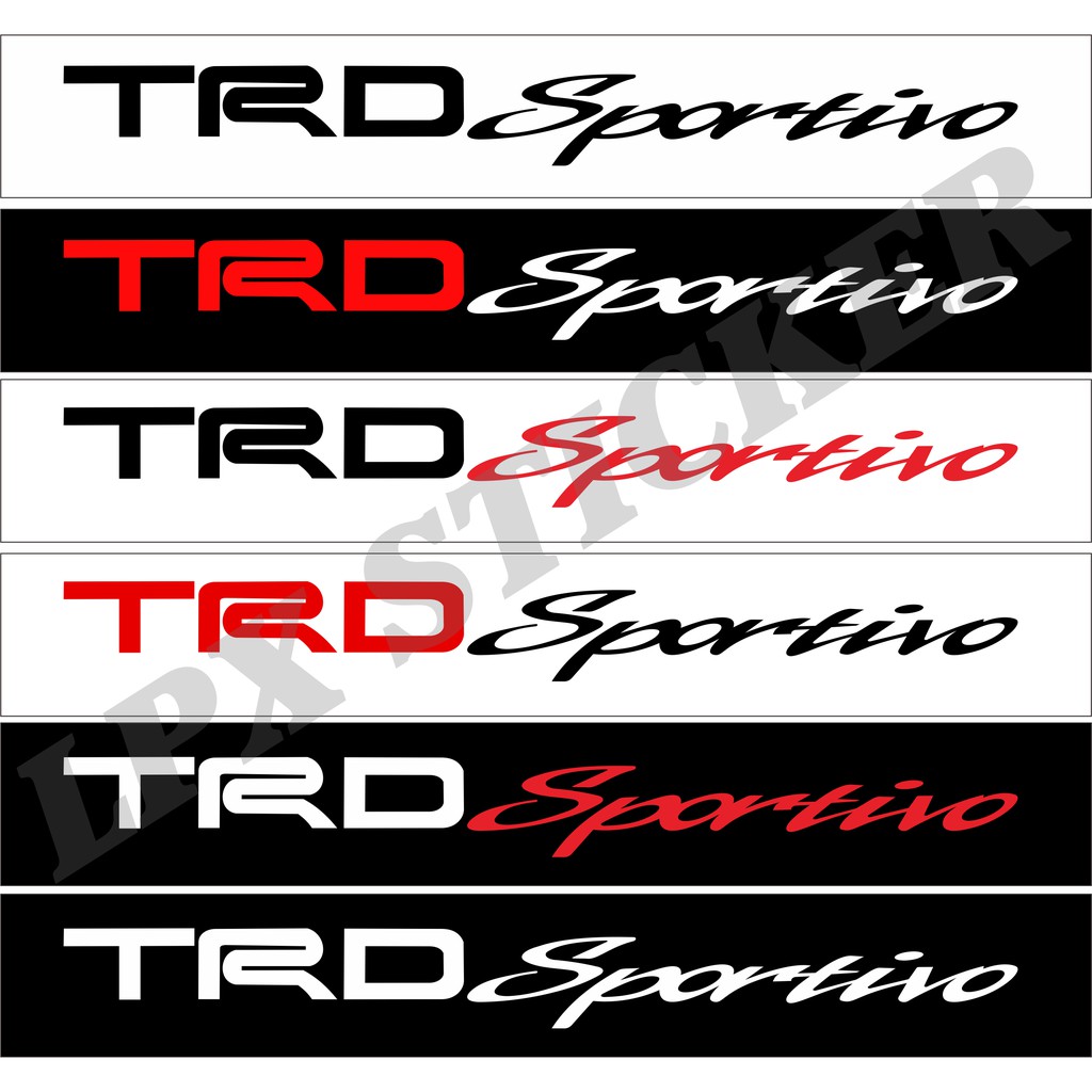 stiker trd sportivo cutting sticker