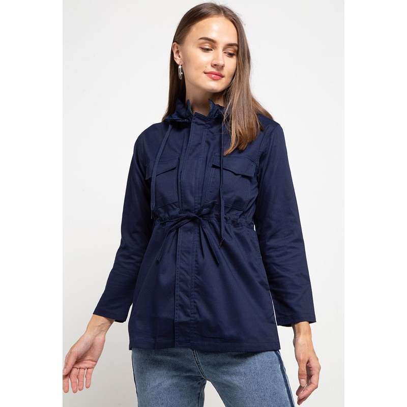 Tolliver Women Basic Parka Jacket Navy