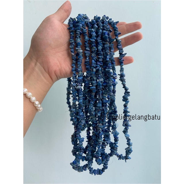 kerikil Batu alam LAZURIT biru hijau 1cm batu alam doff limited craft