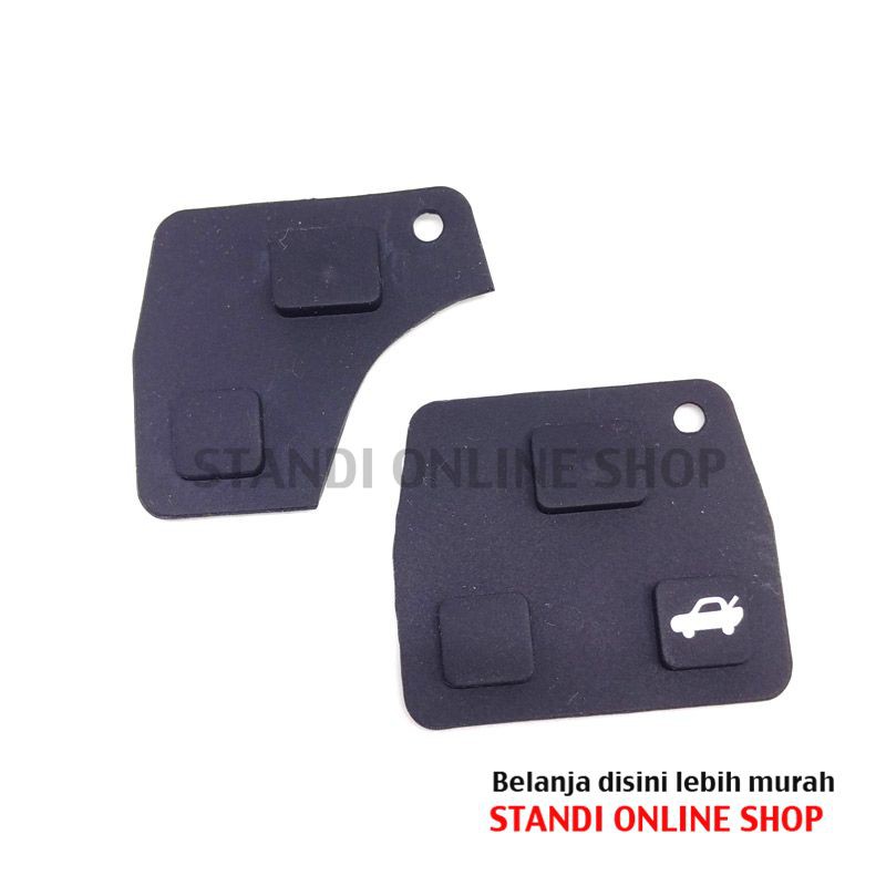 Karet Tombol Kunci Remote Rubber Key Pad Toyota 2 dan 3 Tombol Murah