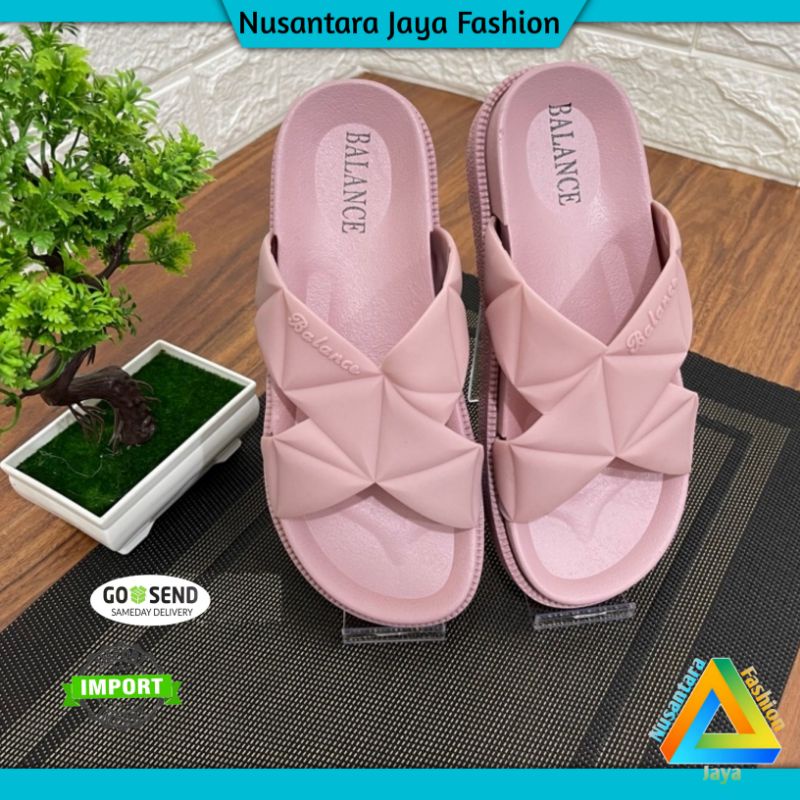 Sandal Wanita Terbaru - Sandal WEDGES Jelly Import - Sandal Balance 1604 55