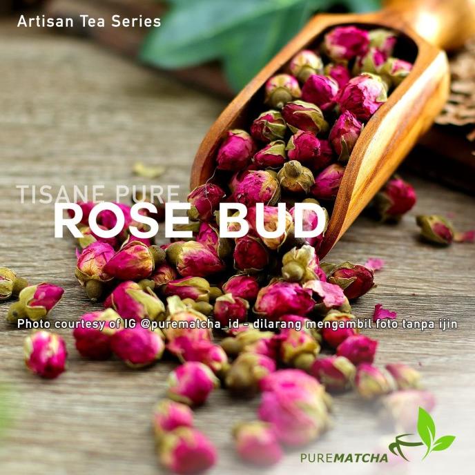 

[ COD ] Artisan Tea Cafe - Pure Rose Bud Bunga Mawar Kering Dried Rosebud 50gr PROMO SPECIAL Kode 262
