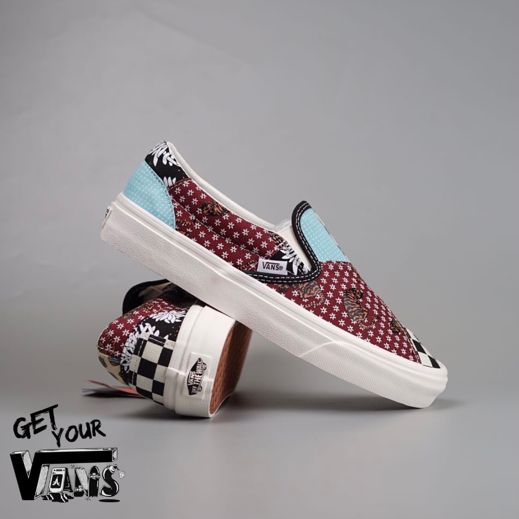 Vans Slip On Tiger Patchwork Original 100% Bnib