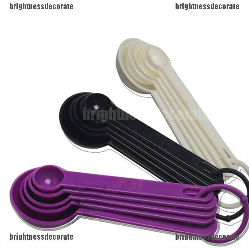 brigid 5Pcs Sendok Takar Bahan Plastik untuk Baking