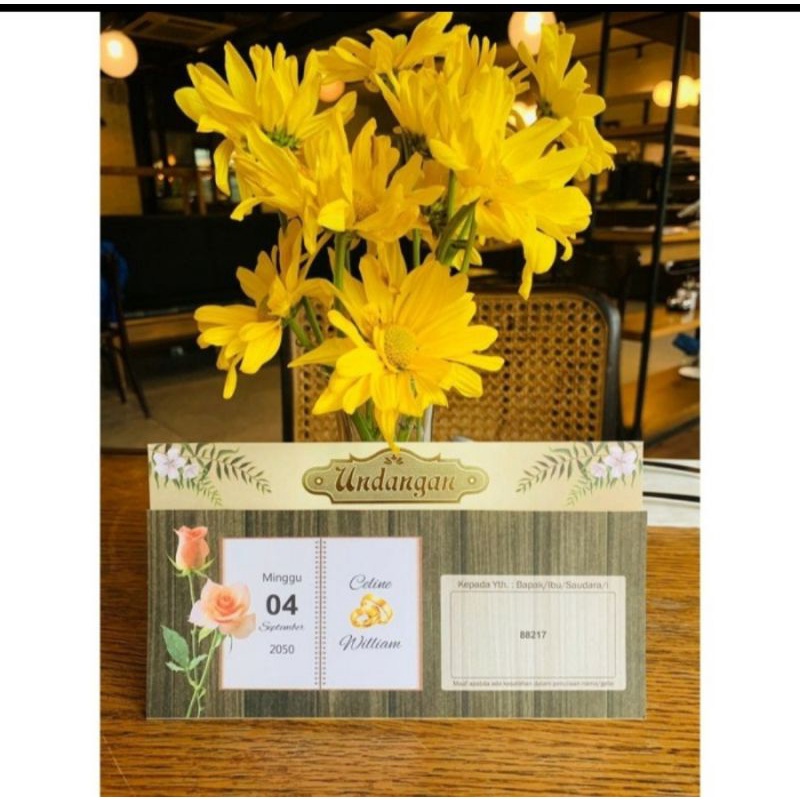 blangko kartu undangan pernikahan ERBA 88217