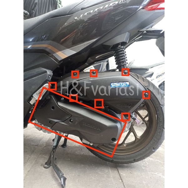 Set Baut CVT VARIO 160 Plus Baut Box Filter Honda VARIO 160 Probolt Original Stainless Thailand