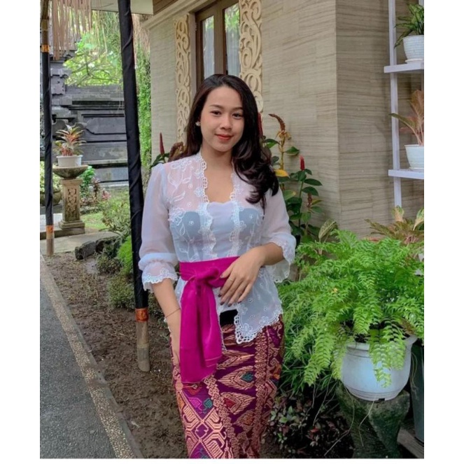 Kebaya Bali Bordir pagar ayu/ kebaya kerut bordir terbaru
