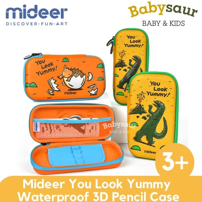 

] Mideer Pencil Case 3D Kotak Tempat Pensil Anak Laki Laki Dinosaurus 3+