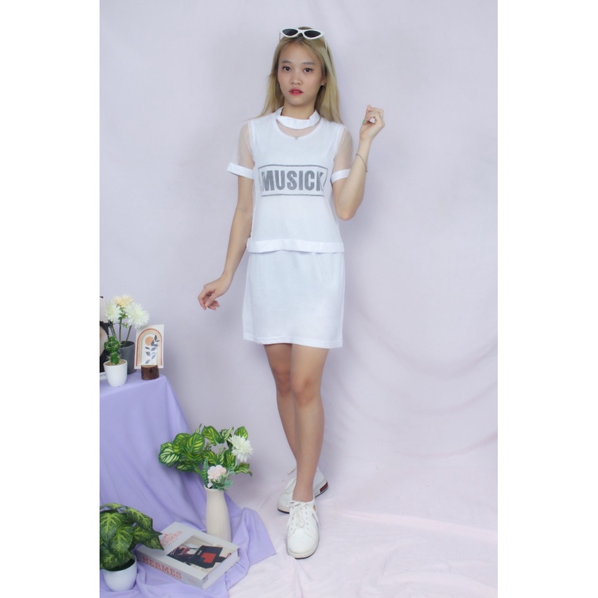 Rx Fashion - Dress Wanita / Dress Kekinian / Dress Musick -B1
