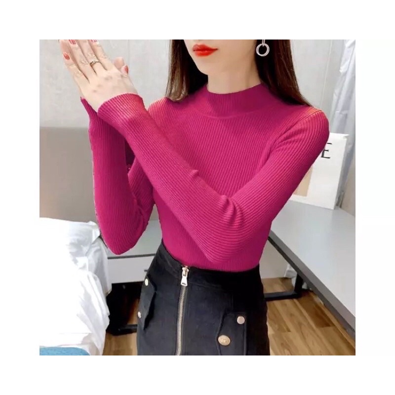 TURTLE NECK WANITA BETTY | TURTLENECK WANITA PREMIUM | TURTLENECK KOREA | RAJUT TURTLENECK