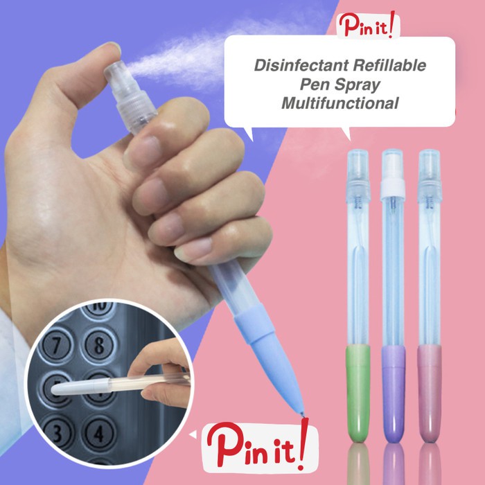 

Pulpen Spray Serbaguna Botol Pen Semprot Refillable Hand Sanitizer