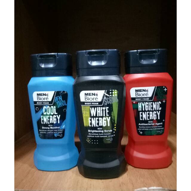 biore men body foam botol 100ml