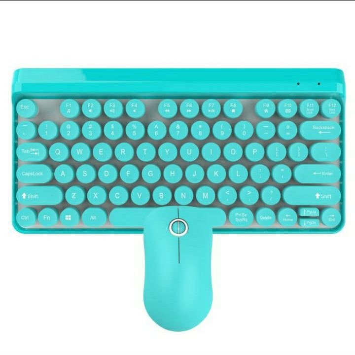 Retro Mini Keyboard + Mouse Combo Wireless