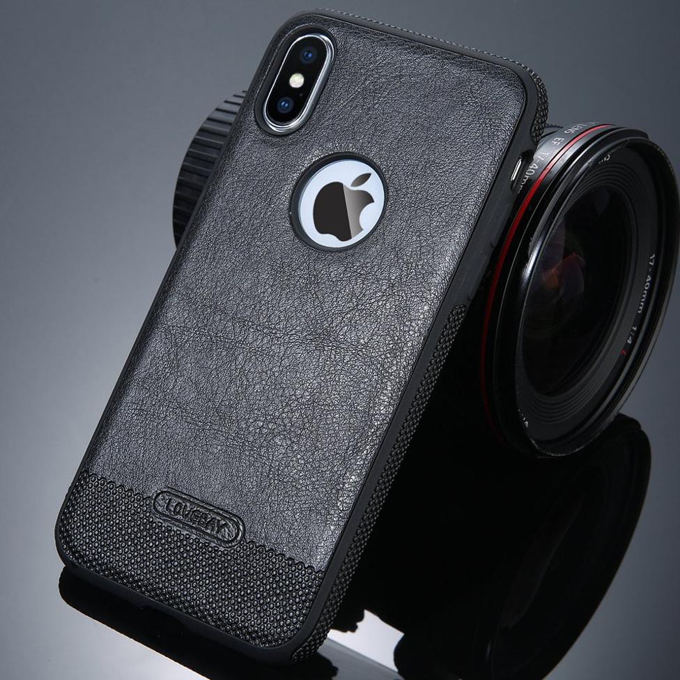 Case Iphone Xs - Iphone Xs Premium Leather Stitch Case ,Friska.Olshop2