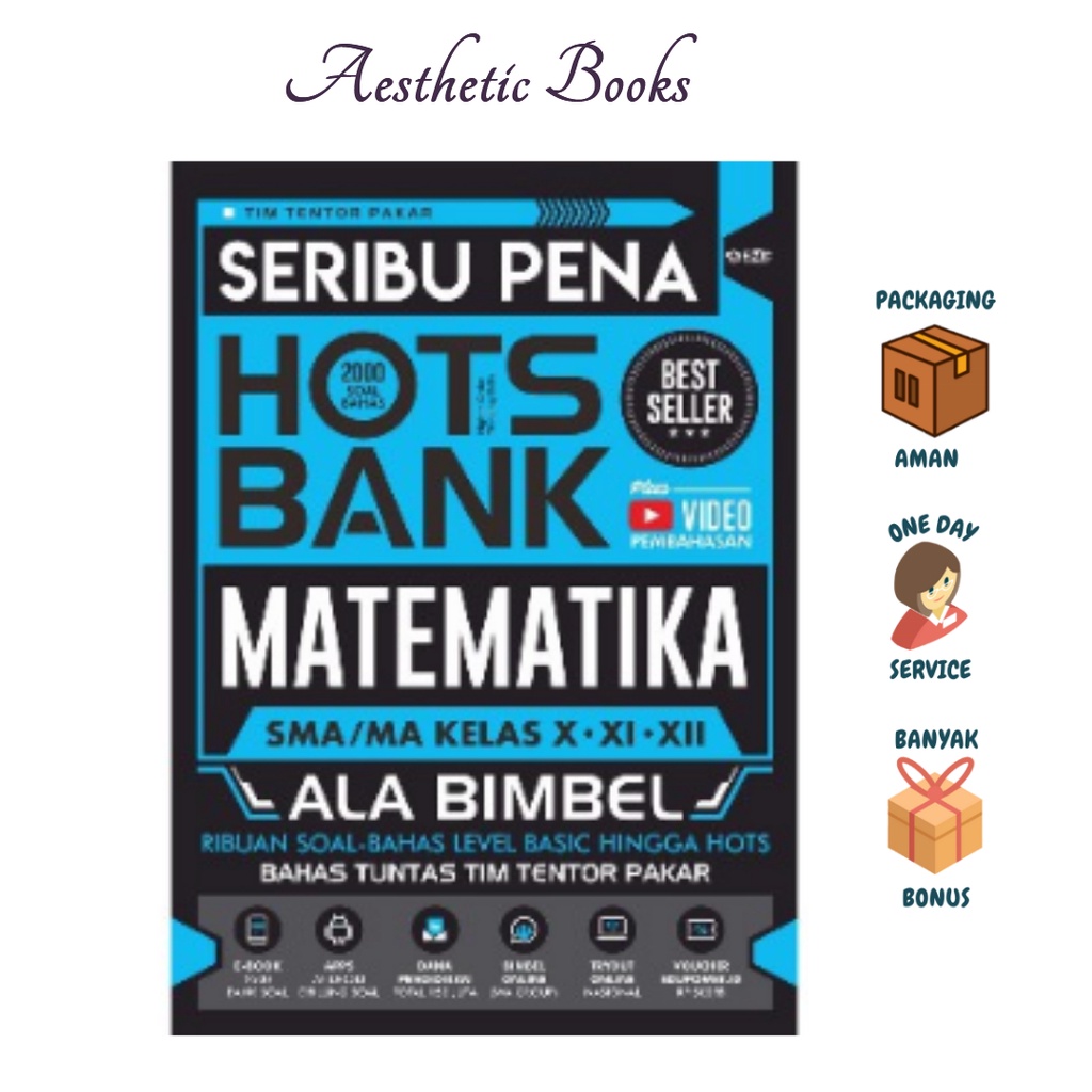BUKU SERIBU PENA HOTS BANK MATEMATIKA SMA/MA | EMC