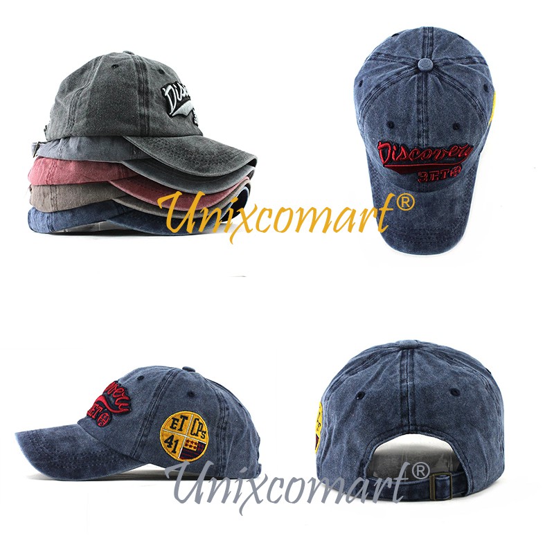 Topi Baseball DISCOVERY Hat Cap Casual Sport Pria Wanita Distro