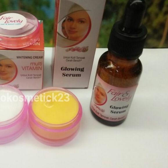 PAKET CREAM FAIR & LOVELY(CREAM SIANG+MALAM & SERUM)