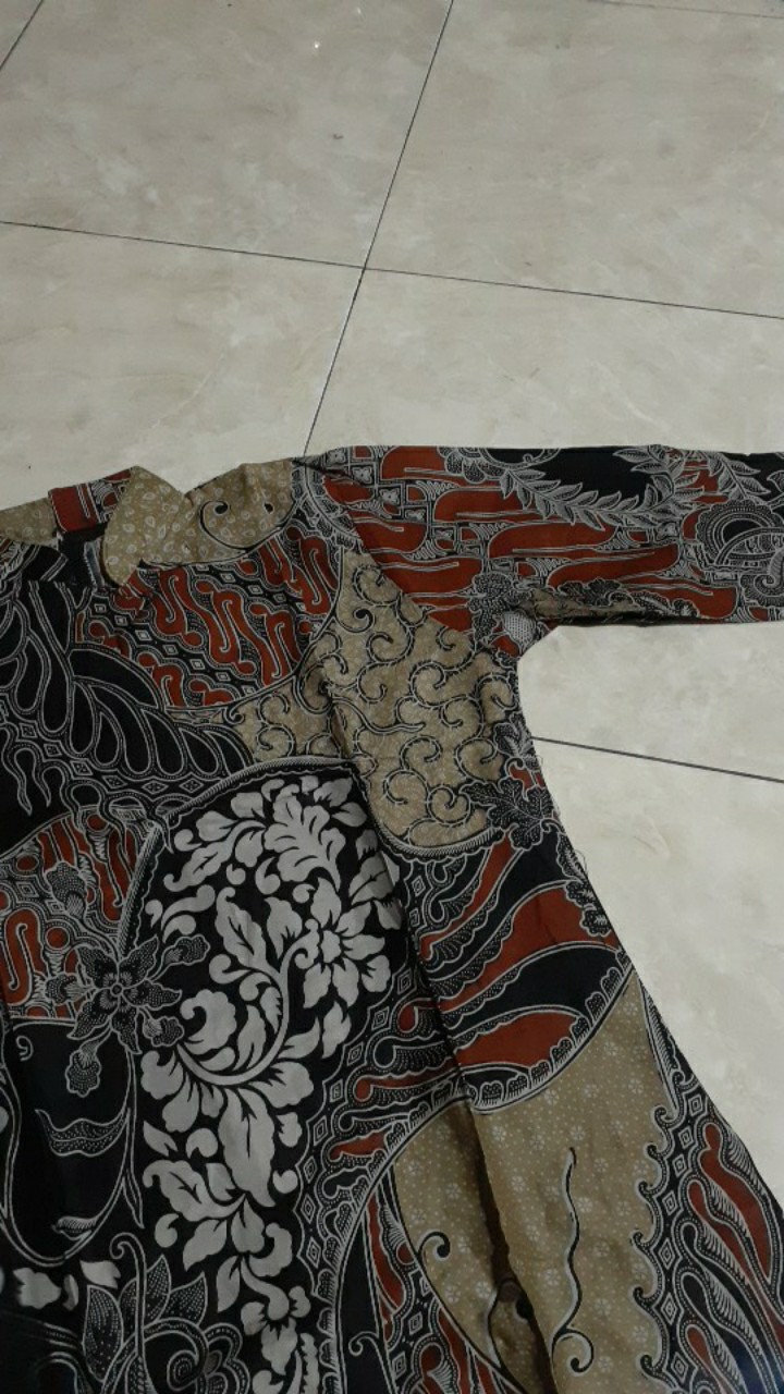Maura Couple - Sania Ruffle Batik Couple Ori Ndoro Jowi Garansi Termurah Shopee - Batik Modern Solo