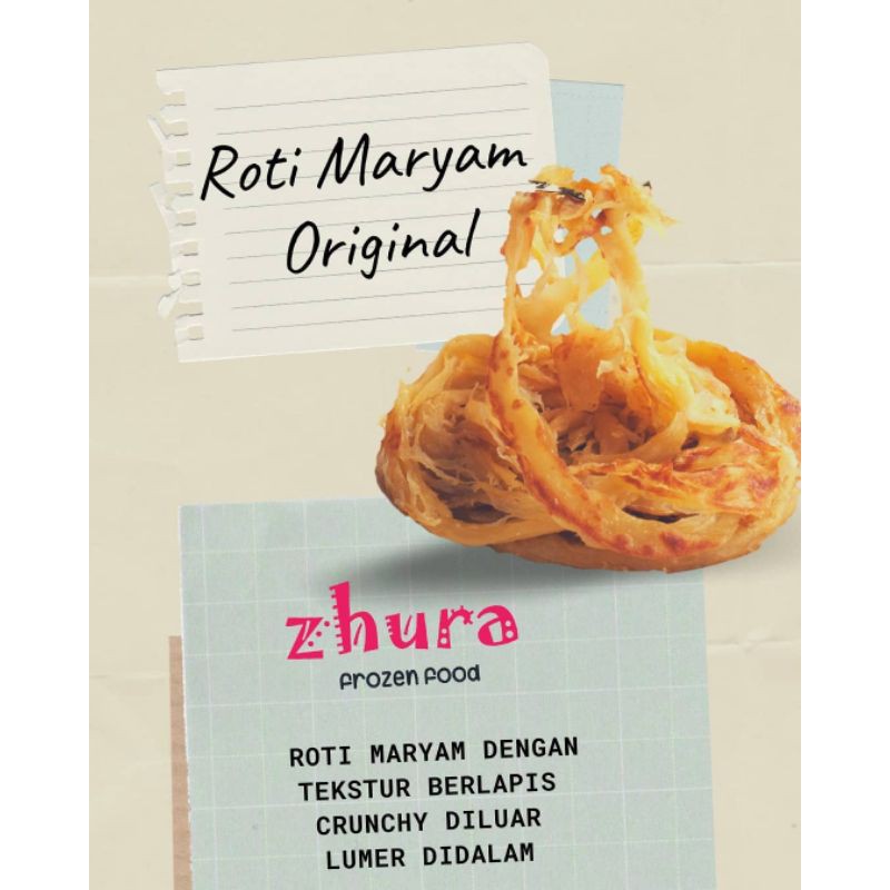 

Roti Maryam ORIGINAL JUMBO Zhura Frozen