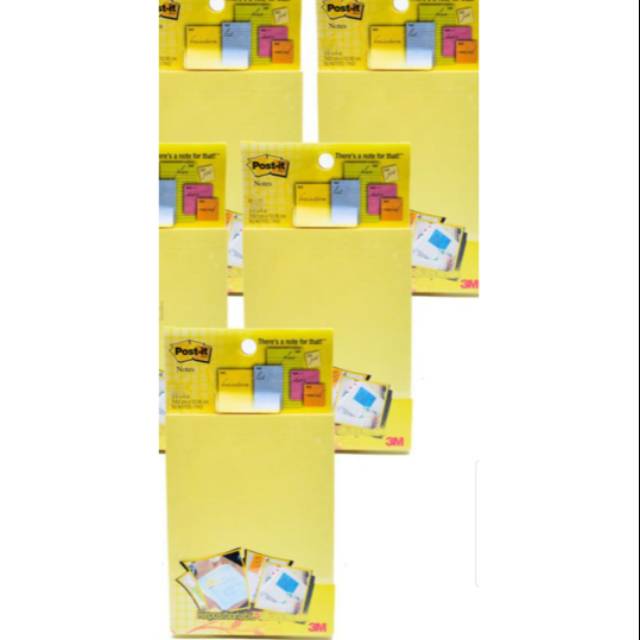 

3M Post It Memo / Sticky Notes Hanging Bag 3 x 4 inch isi 50 per buah (Dijamin ORI )