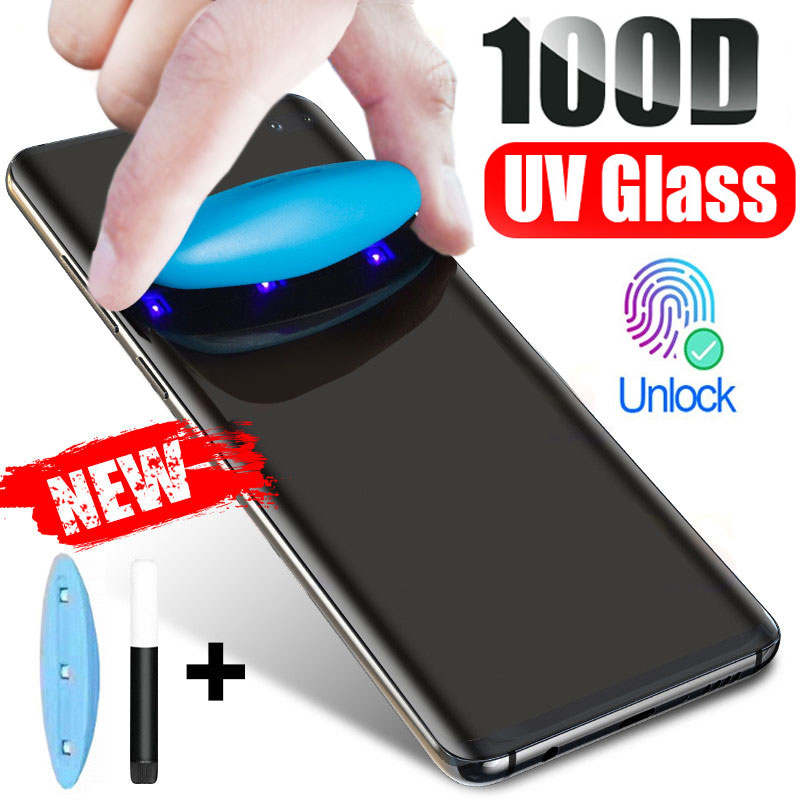 100D Full Glue Full Cover UV Tempered Glass Screen