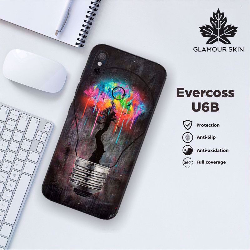 *(Dapat2PCS)* EVERCOSS U6B Garskin Case/Stiker Protector Motif LAMP