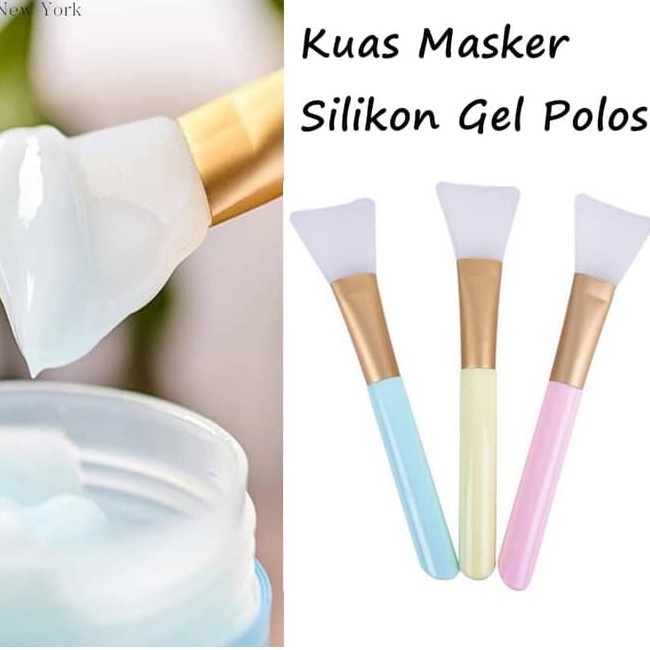 ✿ELYSABETHME✿ Kuas untuk masker SILIKON untuk aplikasi mask organik bubuk lembut duyung lebar