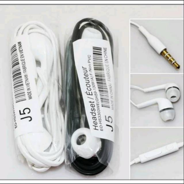 HEADSET J5 SAMSUNG DENGAN MIC