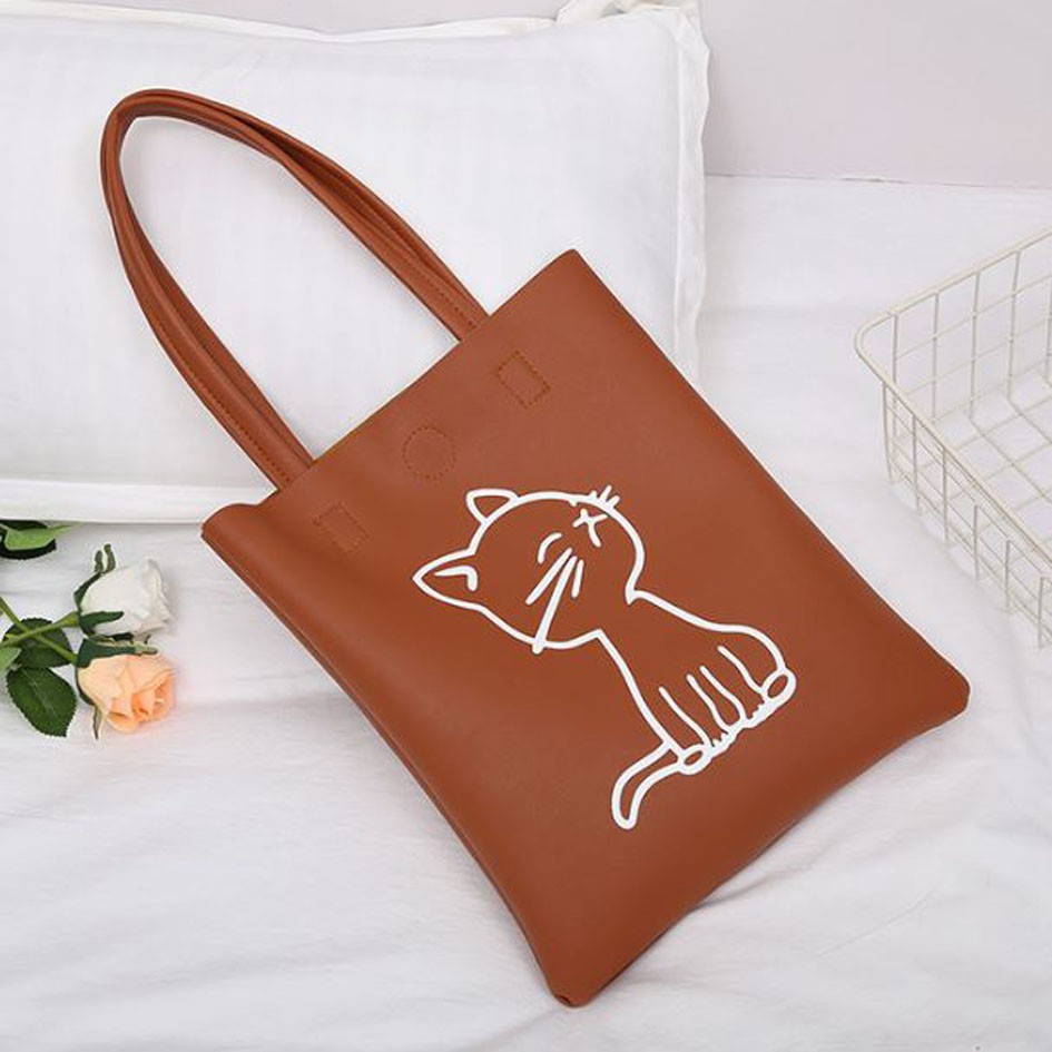 tas tote kucing cat tote shoulder bag (1B5) bta406