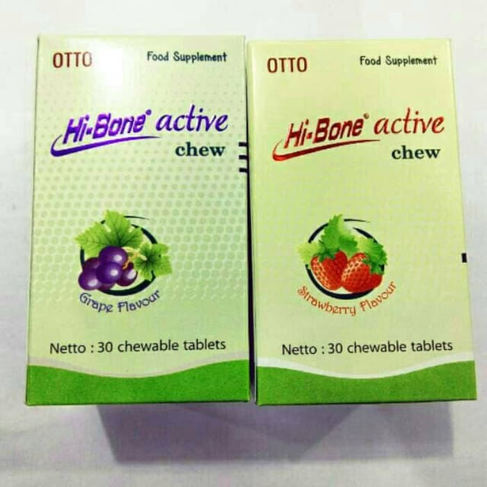TERMURAH - HI BONE / HI-BONE ACTIVE CHEW (SUPLEMEN KESEHATAN TULANG) 30 Tablet