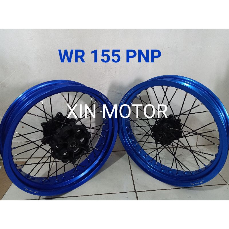 Paket Velg Camp Supermoto Wheelset SuperMoto Super Moto Yamaha WR 155 WR155 - Sepaket Velg SUPER MOT
