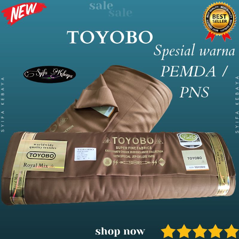 Kain TOYOBO PREMIUM spesial warna seragam PEMDA PNS. Katun Toyobo Premium. Bahan PDH