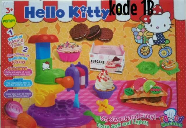 Mainan ice cream &amp; food party hello kitty