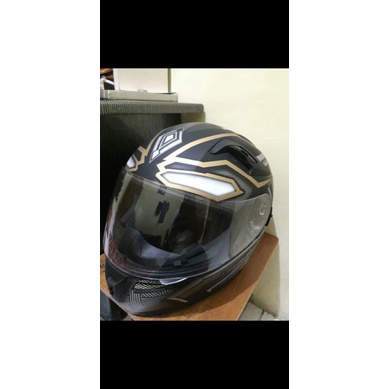 helm kyt k2 rider black panther warna hitam doff
