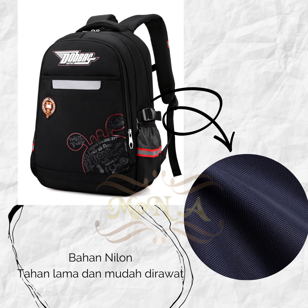 [MONA] TAS SEKOLAH RANSEL ANAK SD/SMP/SMA COWOK CEWEK LUCU WATERPROOF (TAHAN AIR) M0186 - KUALITAS  IMPORT PREMIUM