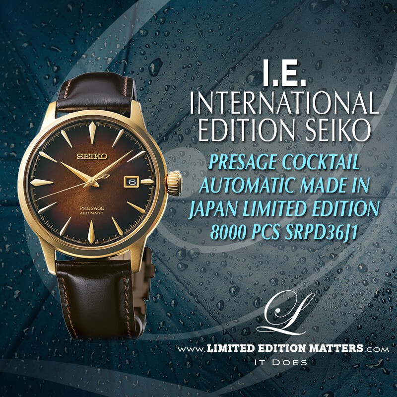 Seiko Presage Coctail Time SRPD36J1 / SRPD36 JDM Limited Edition