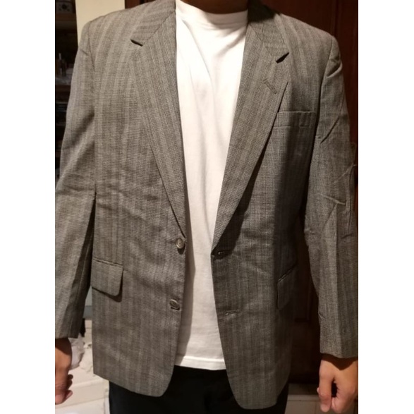 jaket jas blazer semi formal pria size L second bekas preloved